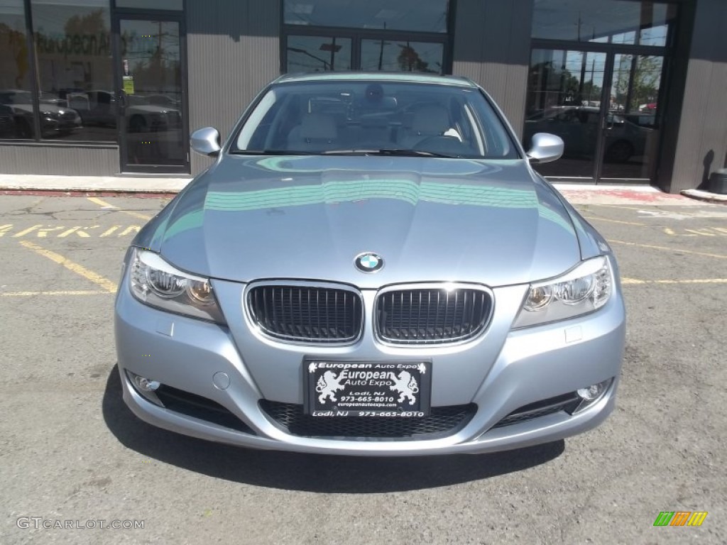 2011 3 Series 328i xDrive Sedan - Blue Water Metallic / Oyster/Black Dakota Leather photo #7