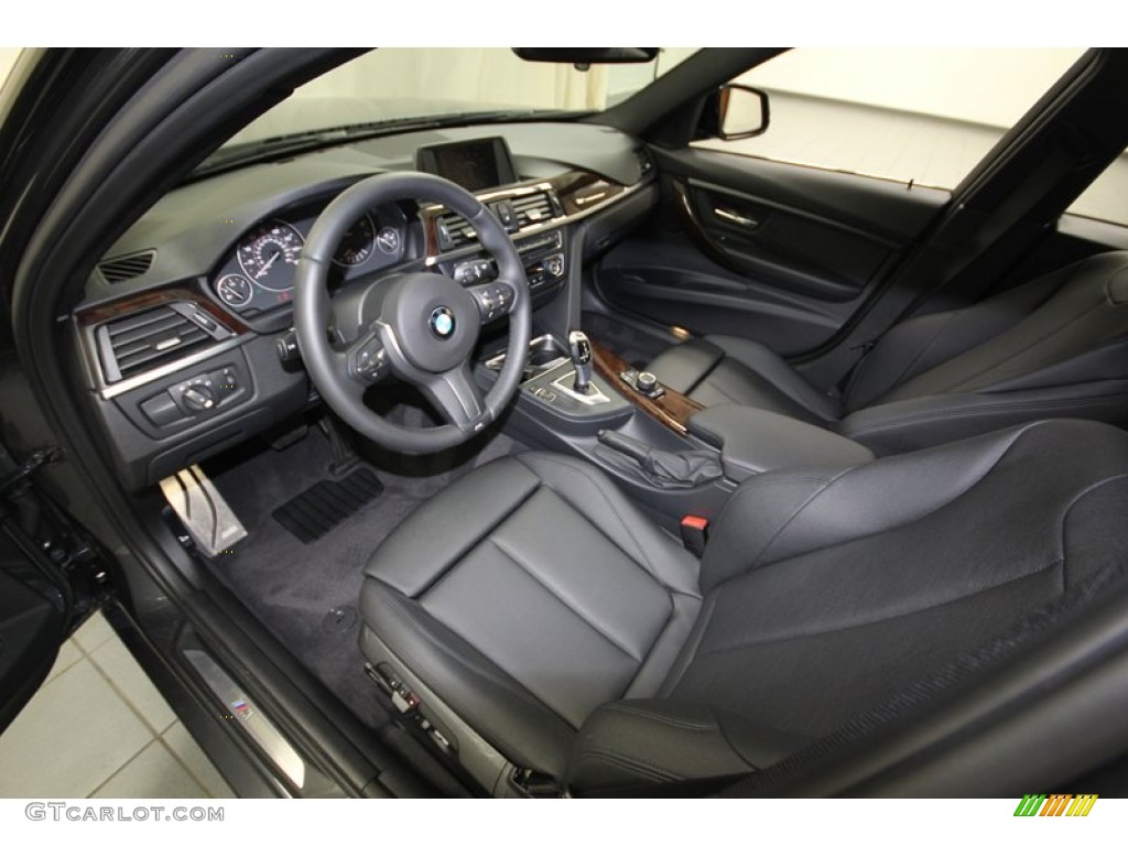 Black Interior 2013 BMW 3 Series 328i Sedan Photo #84218468