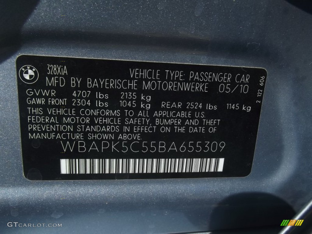 2011 3 Series 328i xDrive Sedan - Blue Water Metallic / Oyster/Black Dakota Leather photo #49