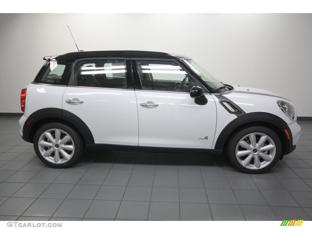 Light White 2014 Mini Cooper S Countryman All4 AWD Exterior Photo #84219333