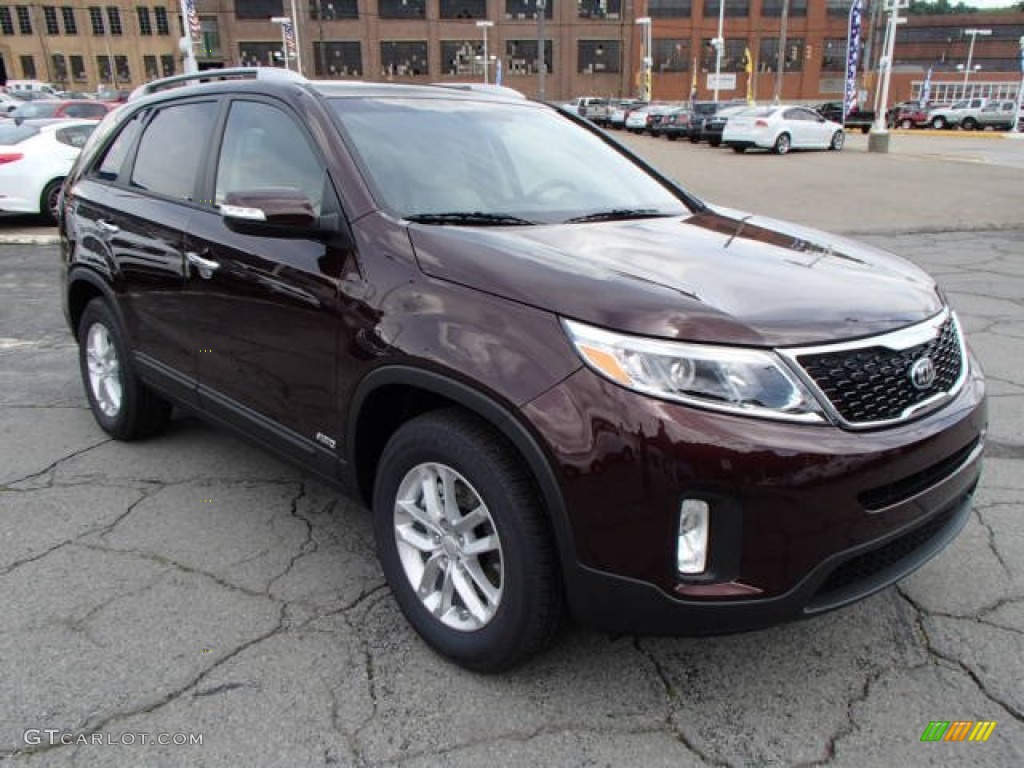 Dark Cherry 2014 Kia Sorento LX AWD Exterior Photo #84219843