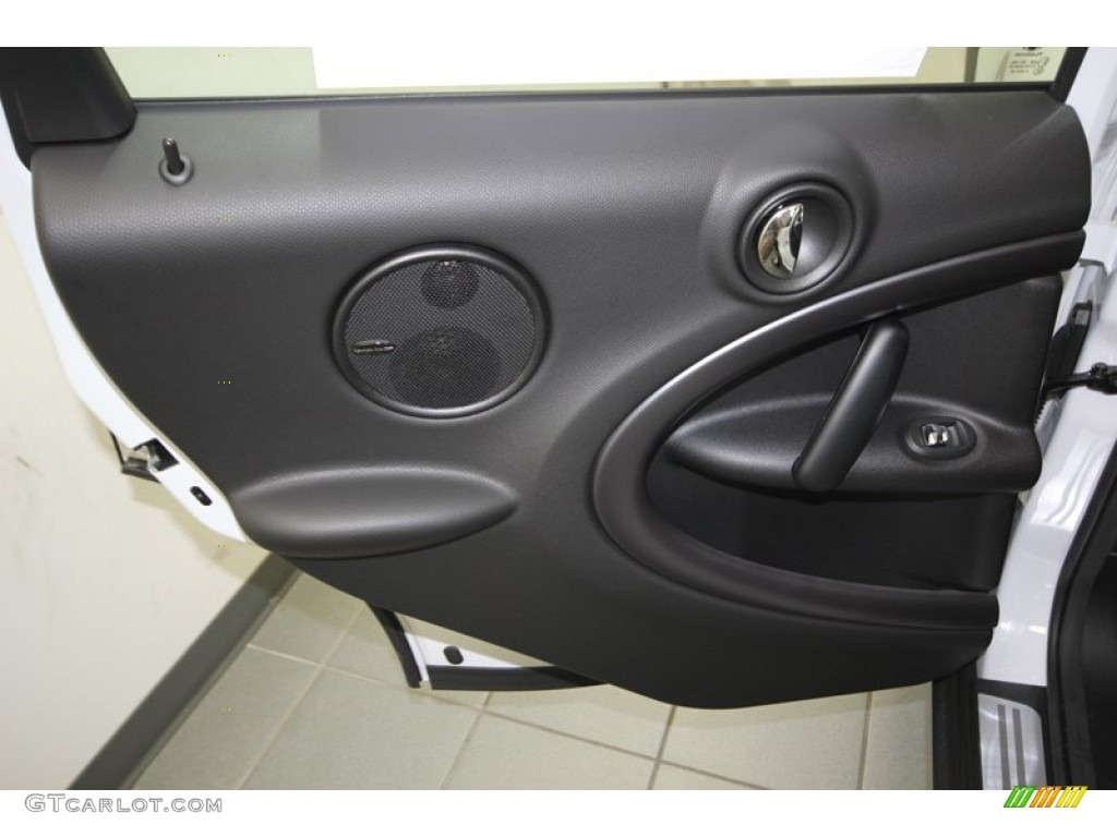 2014 Mini Cooper S Countryman All4 AWD Carbon Black Door Panel Photo #84219974