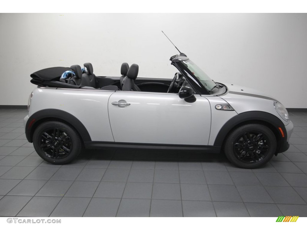 White Silver Metallic 2014 Mini Cooper S Convertible Exterior Photo #84220178