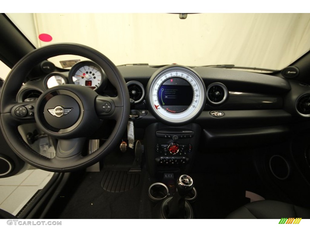 2014 Mini Cooper S Roadster Carbon Black Dashboard Photo #84220886