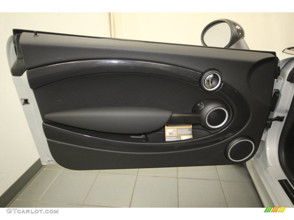 2014 Mini Cooper S Roadster Carbon Black Door Panel Photo #84221064
