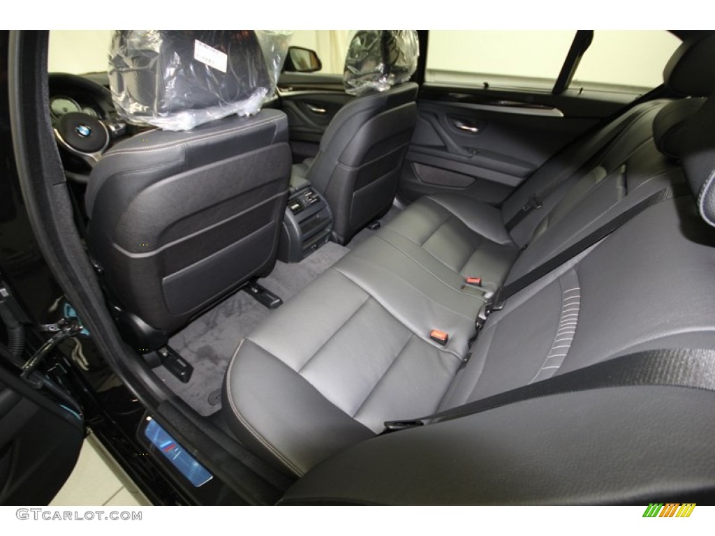 Black Interior 2014 BMW 5 Series 535i Sedan Photo #84222035