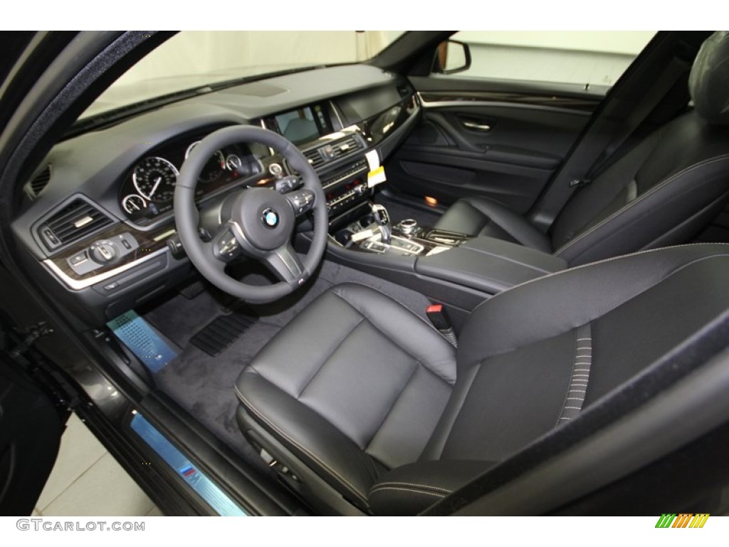 Black Interior 2014 BMW 5 Series 535i Sedan Photo #84222446