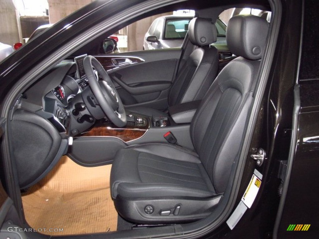 Black Interior 2014 Audi A6 3.0 TDI quattro Sedan Photo #84222803