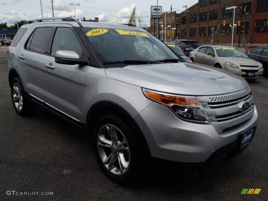 2013 Explorer Limited 4WD - Ingot Silver Metallic / Charcoal Black photo #2