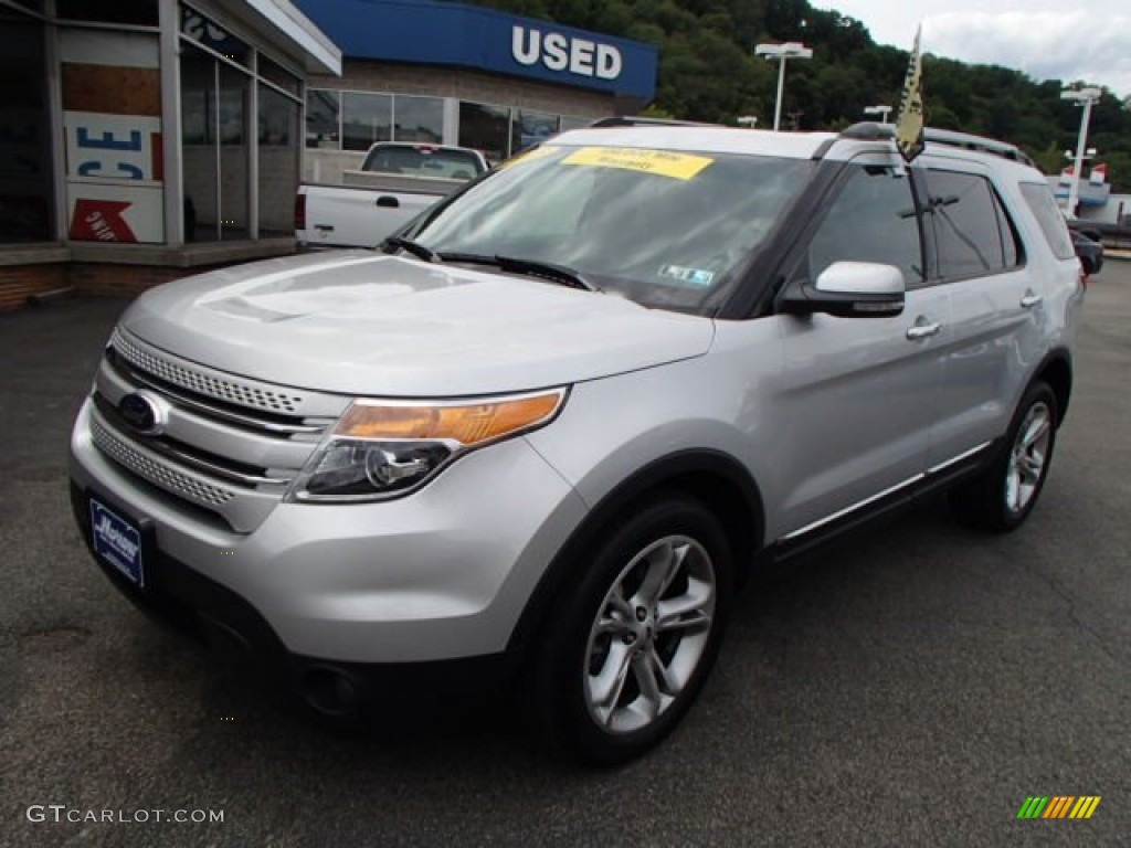 2013 Explorer Limited 4WD - Ingot Silver Metallic / Charcoal Black photo #4