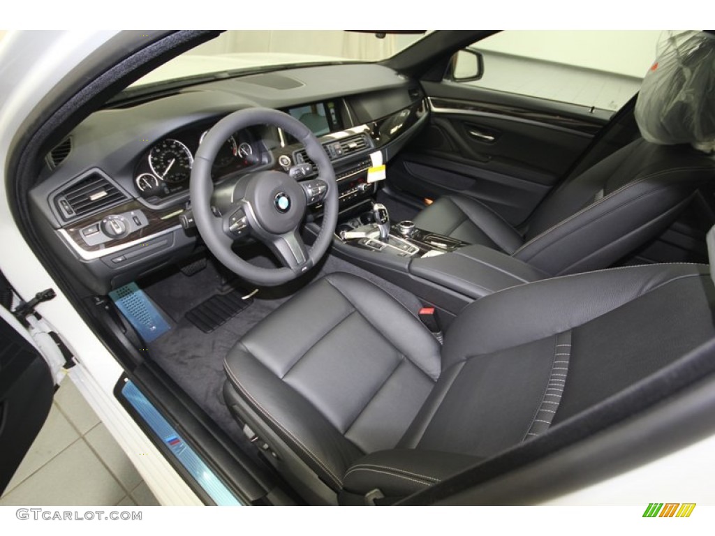 Black Interior 2014 BMW 5 Series 535i Sedan Photo #84223283