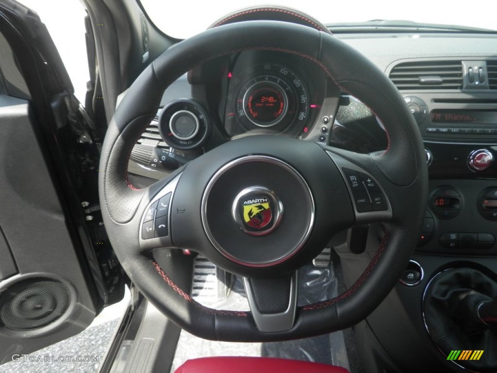 2012 Fiat 500 Abarth Steering Wheel Photos