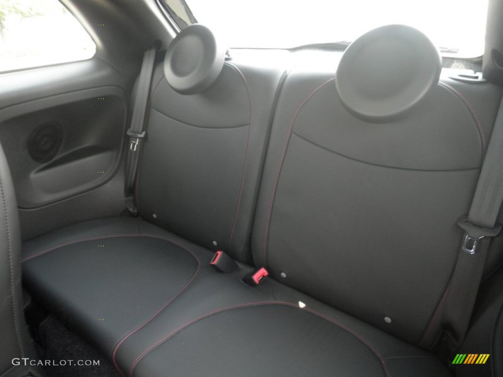 2012 Fiat 500 Abarth Rear Seat Photo #84224390