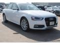 2014 Glacier White Metallic Audi A4 2.0T quattro Sedan  photo #1