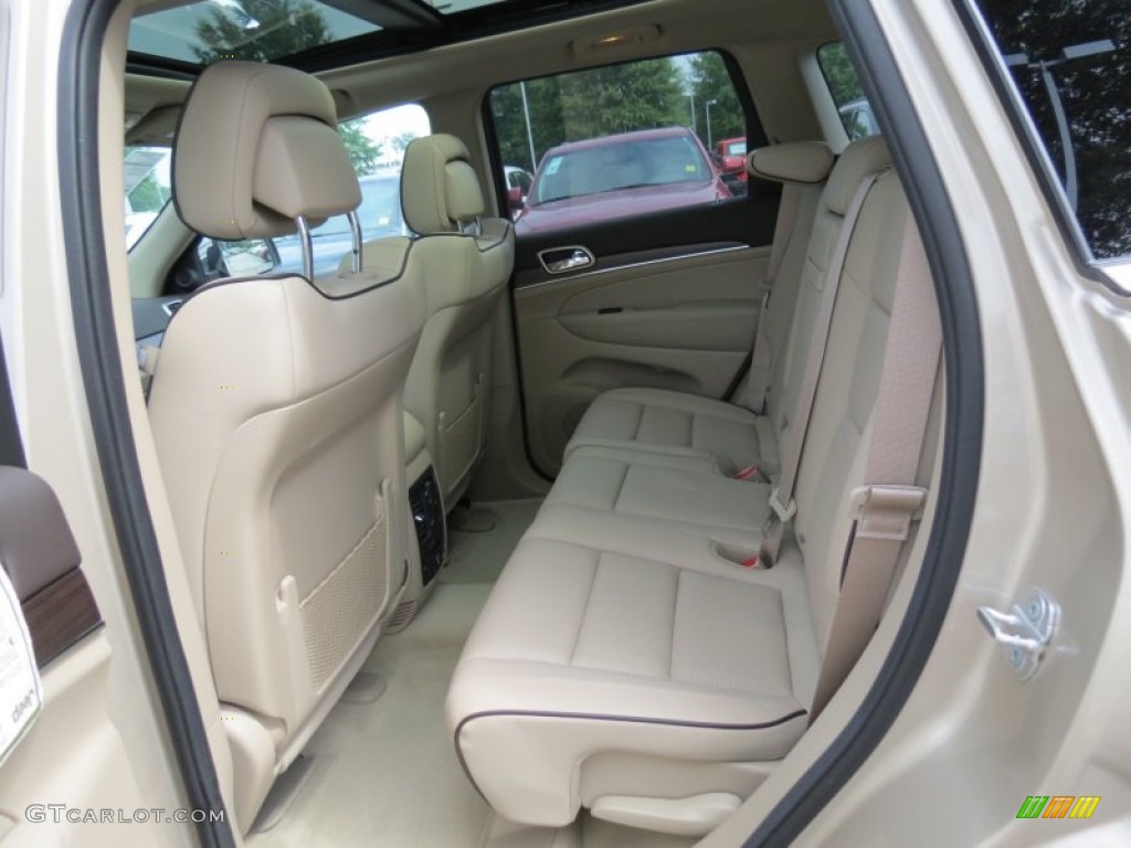 2014 Grand Cherokee Overland 4x4 - Cashmere Pearl / Overland Nepal Jeep Brown Light Frost photo #8