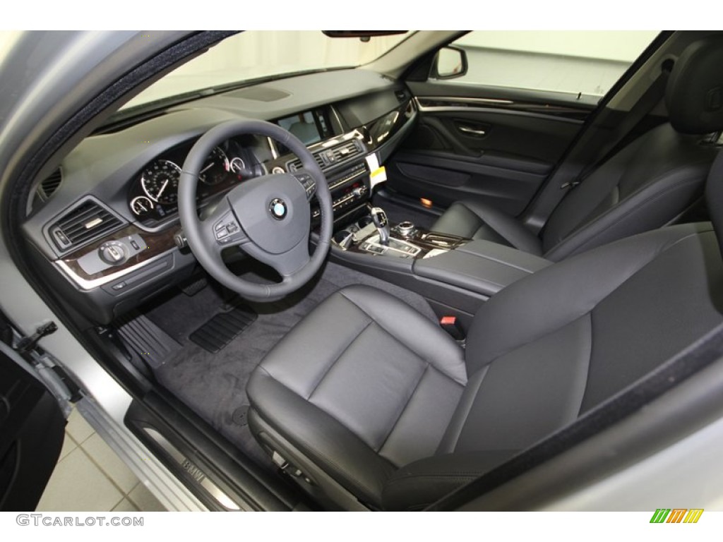 Black Interior 2014 BMW 5 Series 535i Sedan Photo #84224948
