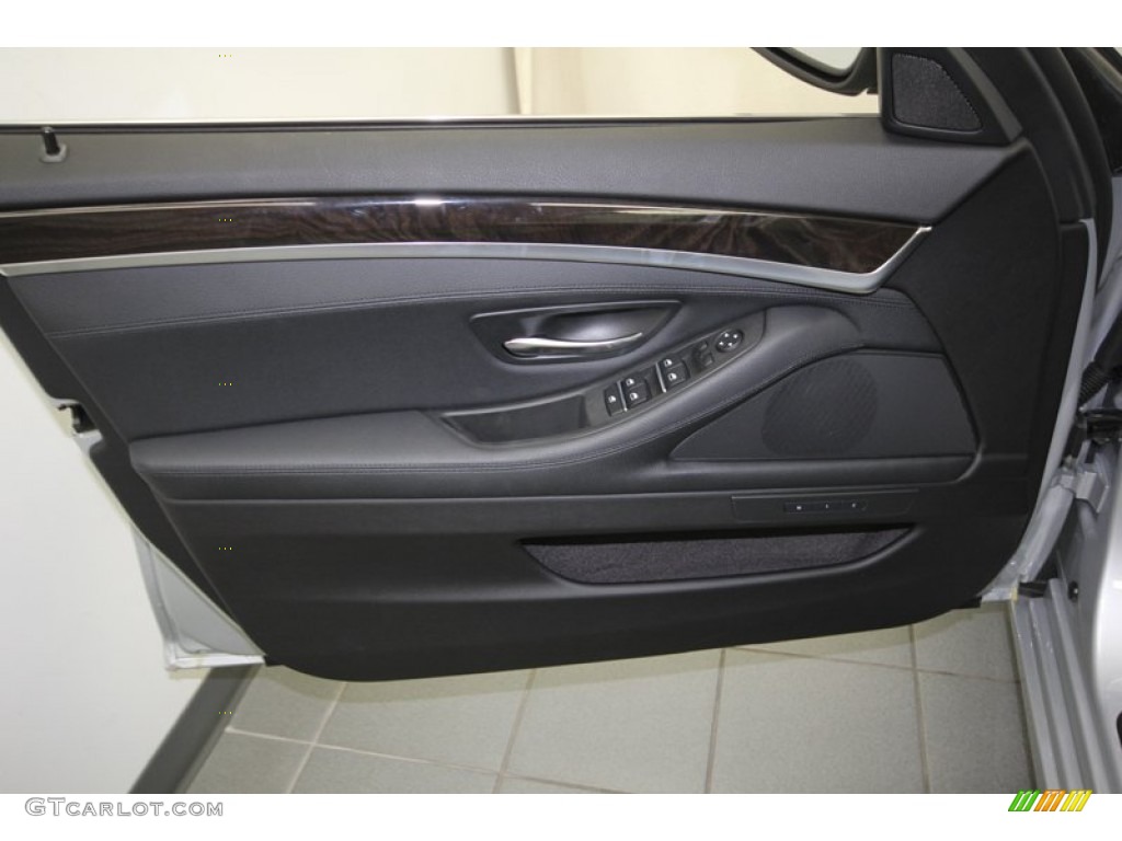 2014 BMW 5 Series 535i Sedan Black Door Panel Photo #84224993