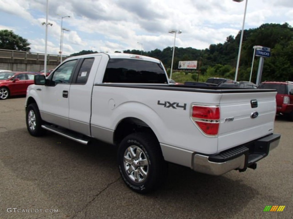 2013 F150 XLT SuperCab 4x4 - Oxford White / Steel Gray photo #6
