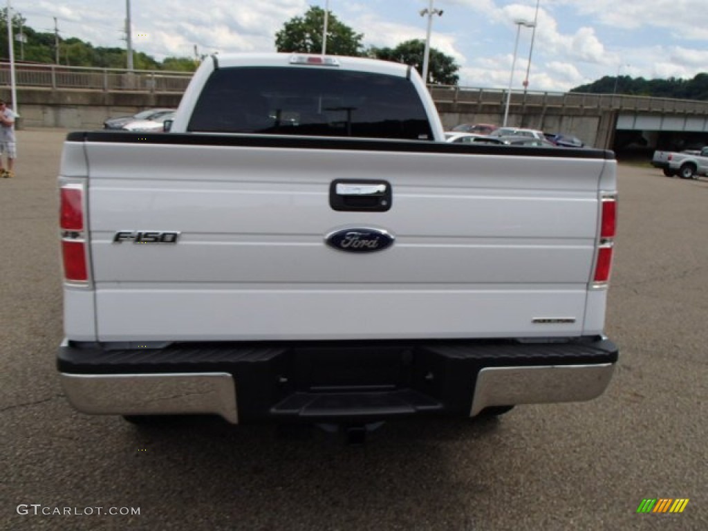 2013 F150 XLT SuperCab 4x4 - Oxford White / Steel Gray photo #7