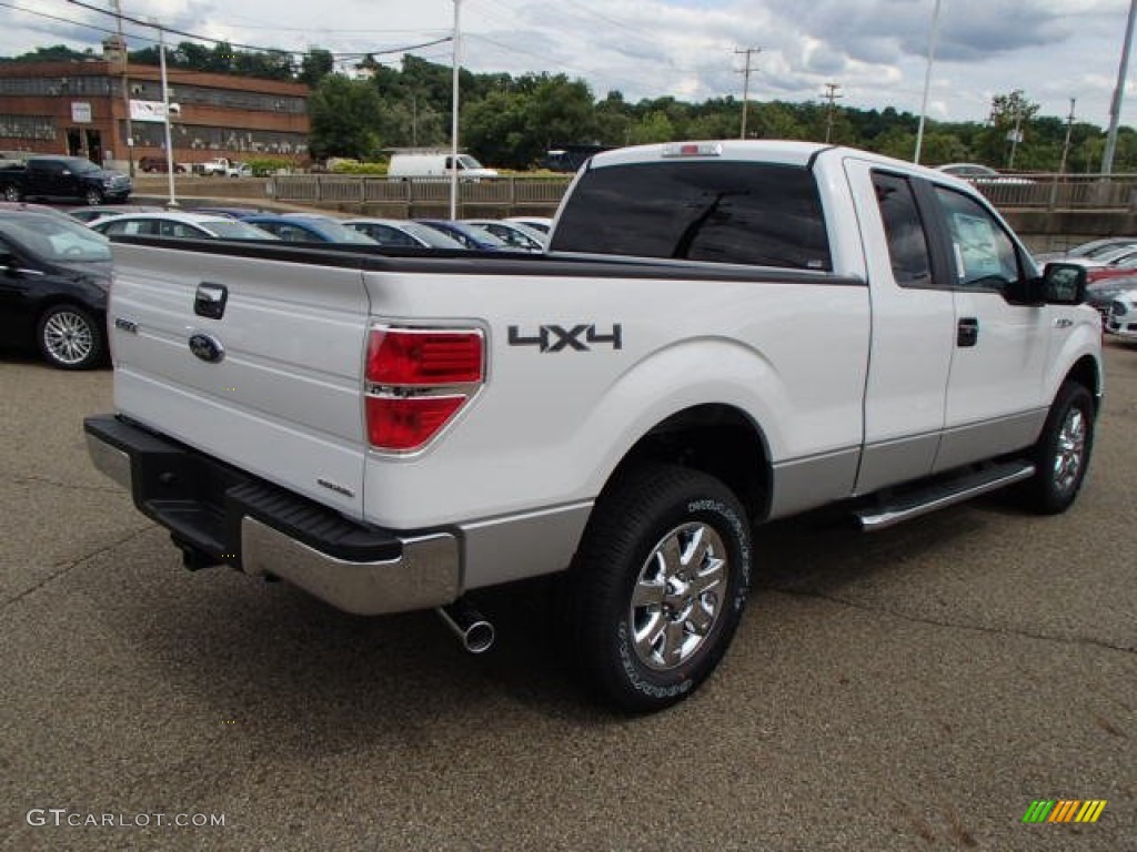 2013 F150 XLT SuperCab 4x4 - Oxford White / Steel Gray photo #8
