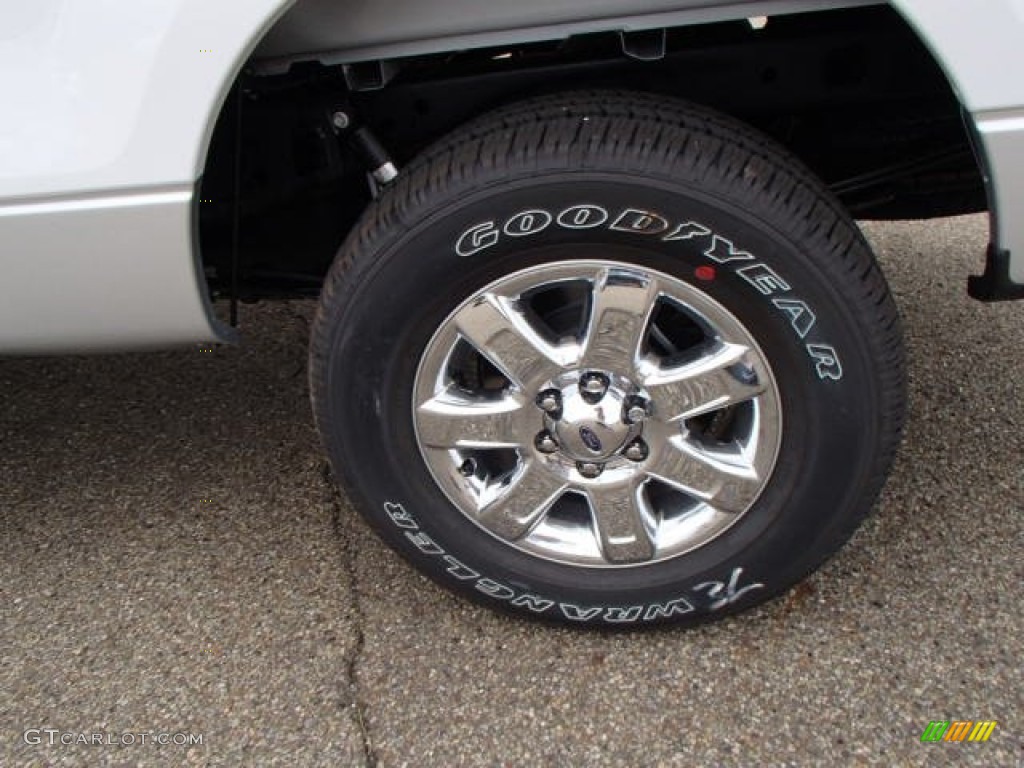 2013 F150 XLT SuperCab 4x4 - Oxford White / Steel Gray photo #9