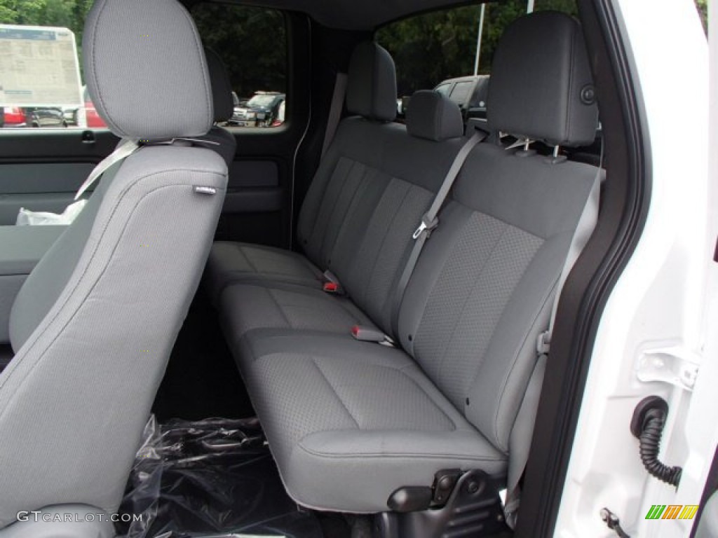 2013 F150 XLT SuperCab 4x4 - Oxford White / Steel Gray photo #12