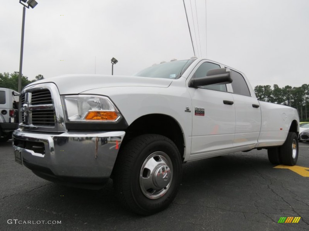 2011 Ram 3500 HD ST Crew Cab 4x4 Dually - Bright White / Dark Slate Gray/Medium Graystone photo #2