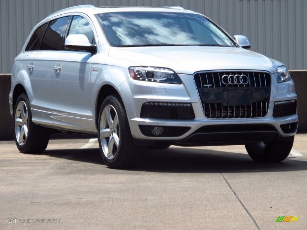 Ice Silver Metallic 2014 Audi Q7 3.0 TFSI quattro Exterior Photo #84225485