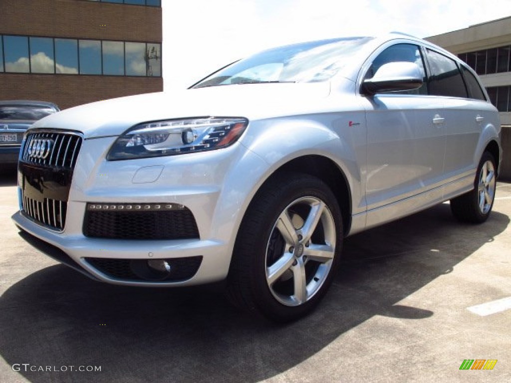 Ice Silver Metallic 2014 Audi Q7 3.0 TFSI quattro Exterior Photo #84225575