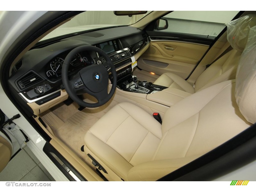 Venetian Beige Interior 2014 BMW 5 Series 535i Sedan Photo #84225758