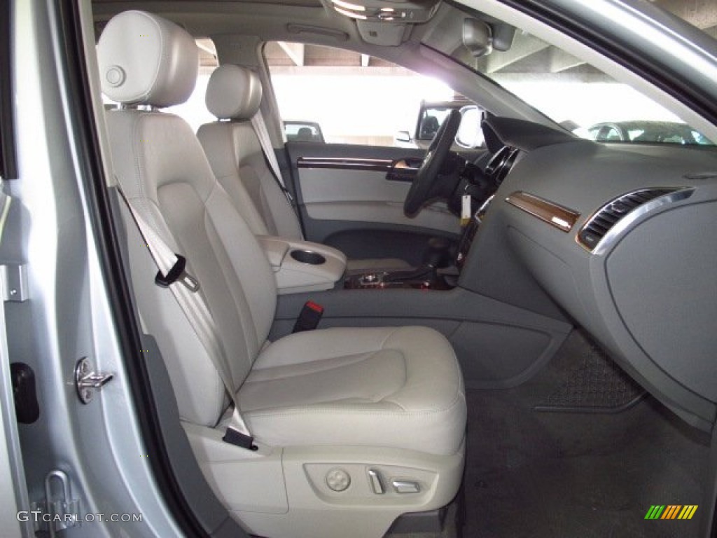 Limestone Gray Interior 2014 Audi Q7 3.0 TFSI quattro Photo #84225869