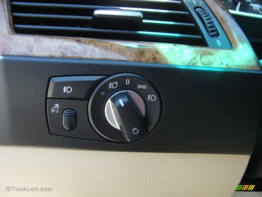 2008 5 Series 535xi Sedan - Platinum Bronze Metallic / Cream Beige Dakota Leather photo #13