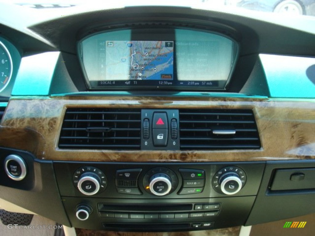 2008 5 Series 535xi Sedan - Platinum Bronze Metallic / Cream Beige Dakota Leather photo #18