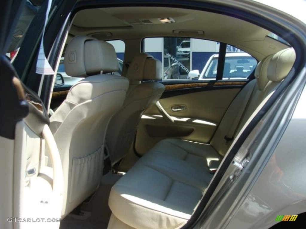 2008 5 Series 535xi Sedan - Platinum Bronze Metallic / Cream Beige Dakota Leather photo #20