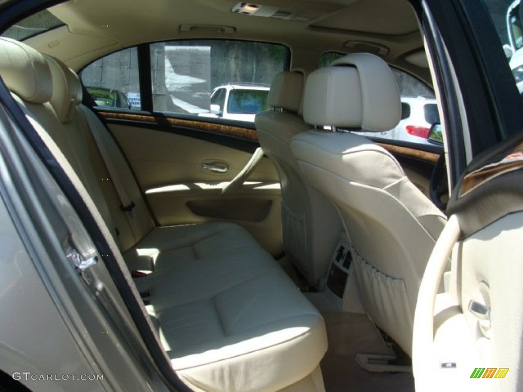 2008 5 Series 535xi Sedan - Platinum Bronze Metallic / Cream Beige Dakota Leather photo #23