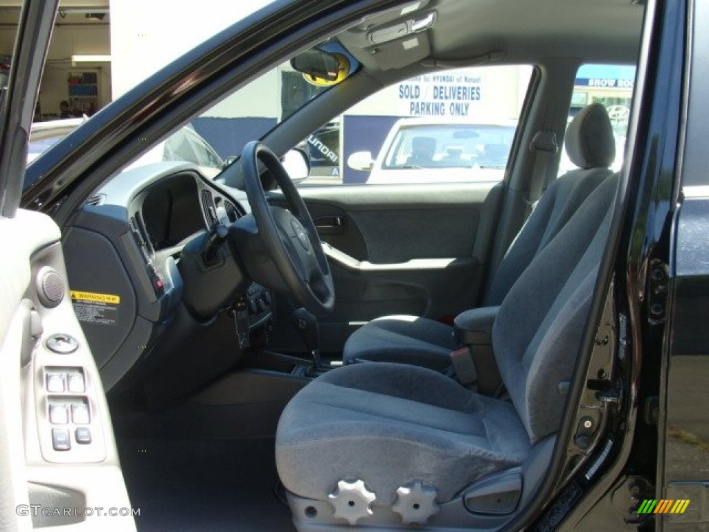 2006 Elantra GLS Sedan - Ebony Black / Gray photo #10