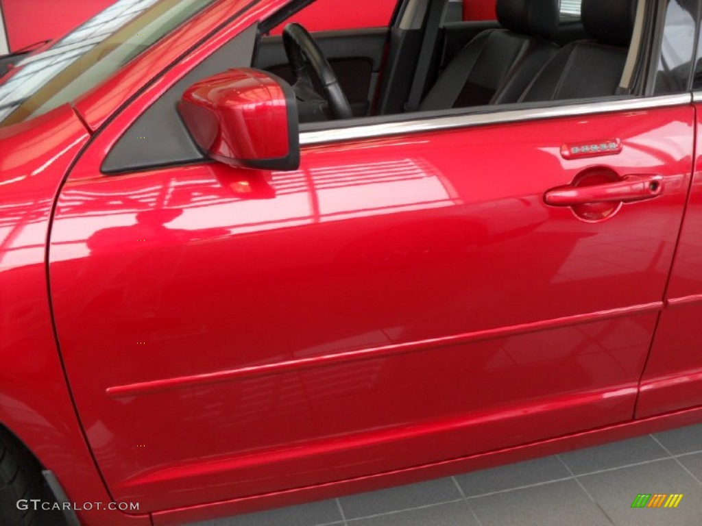 2008 Fusion SEL - Redfire Metallic / Charcoal Black/Red photo #4