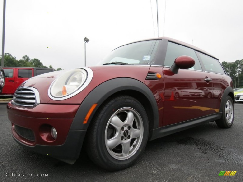 2008 Cooper Clubman - Nightfire Red Metallic / Gravity Tuscan Beige photo #3