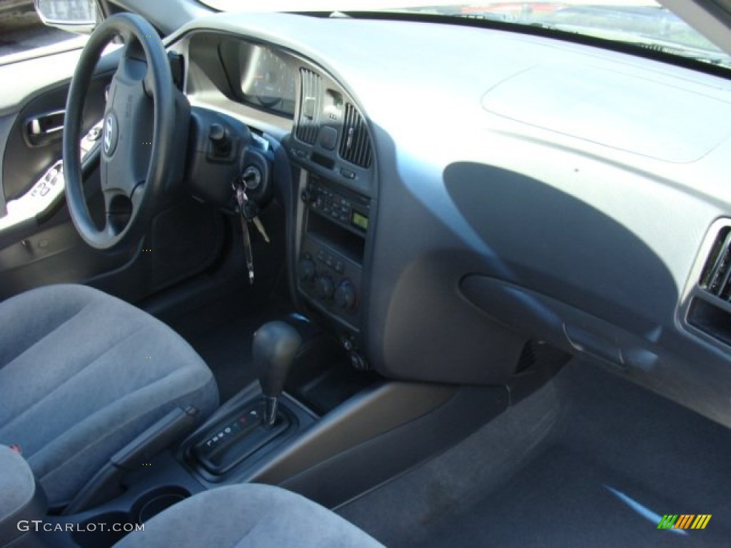 2006 Elantra GLS Sedan - Ebony Black / Gray photo #22