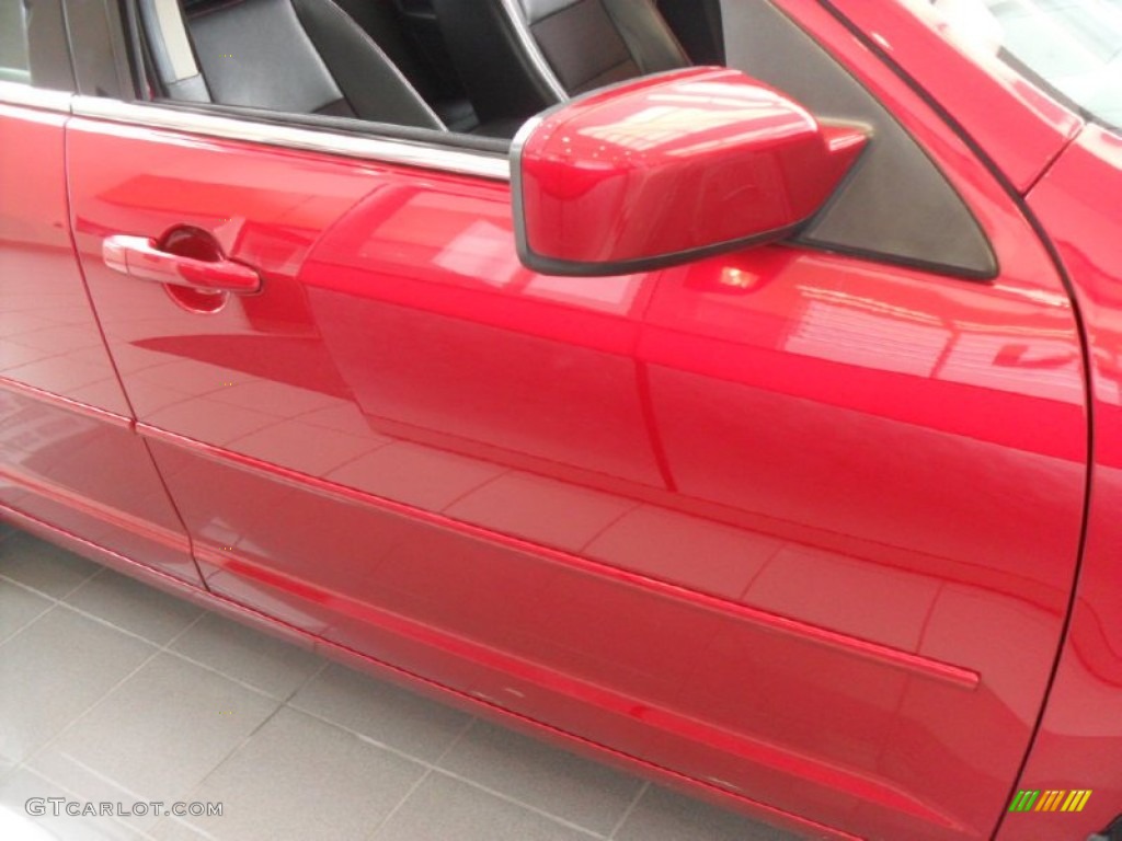 2008 Fusion SEL - Redfire Metallic / Charcoal Black/Red photo #9
