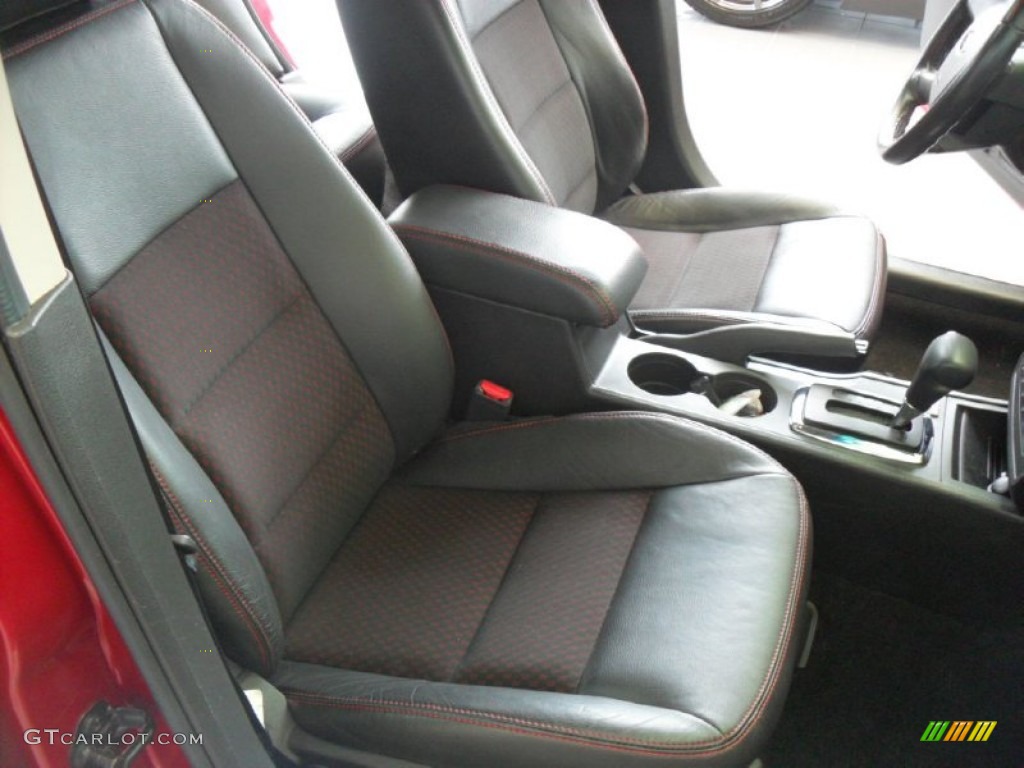 2008 Fusion SEL - Redfire Metallic / Charcoal Black/Red photo #11