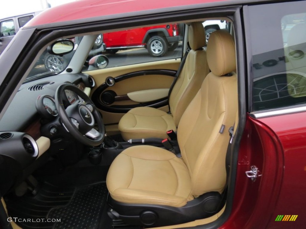 2008 Cooper Clubman - Nightfire Red Metallic / Gravity Tuscan Beige photo #10