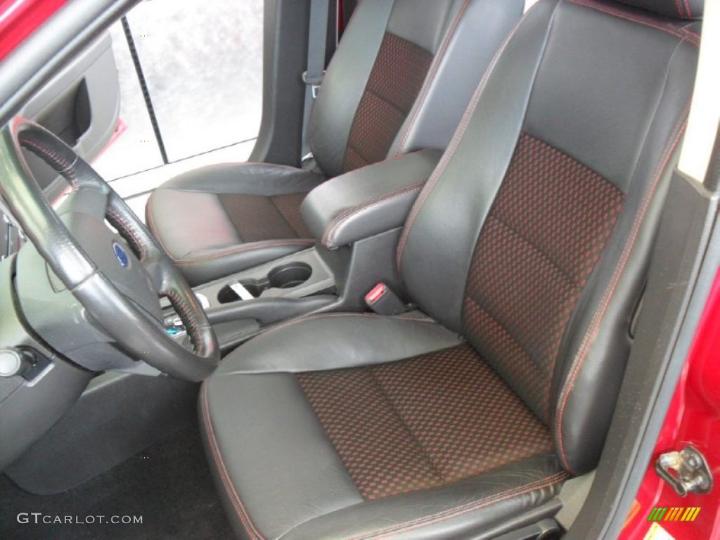 2008 Fusion SEL - Redfire Metallic / Charcoal Black/Red photo #14