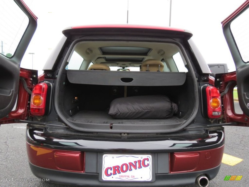 2008 Cooper Clubman - Nightfire Red Metallic / Gravity Tuscan Beige photo #14
