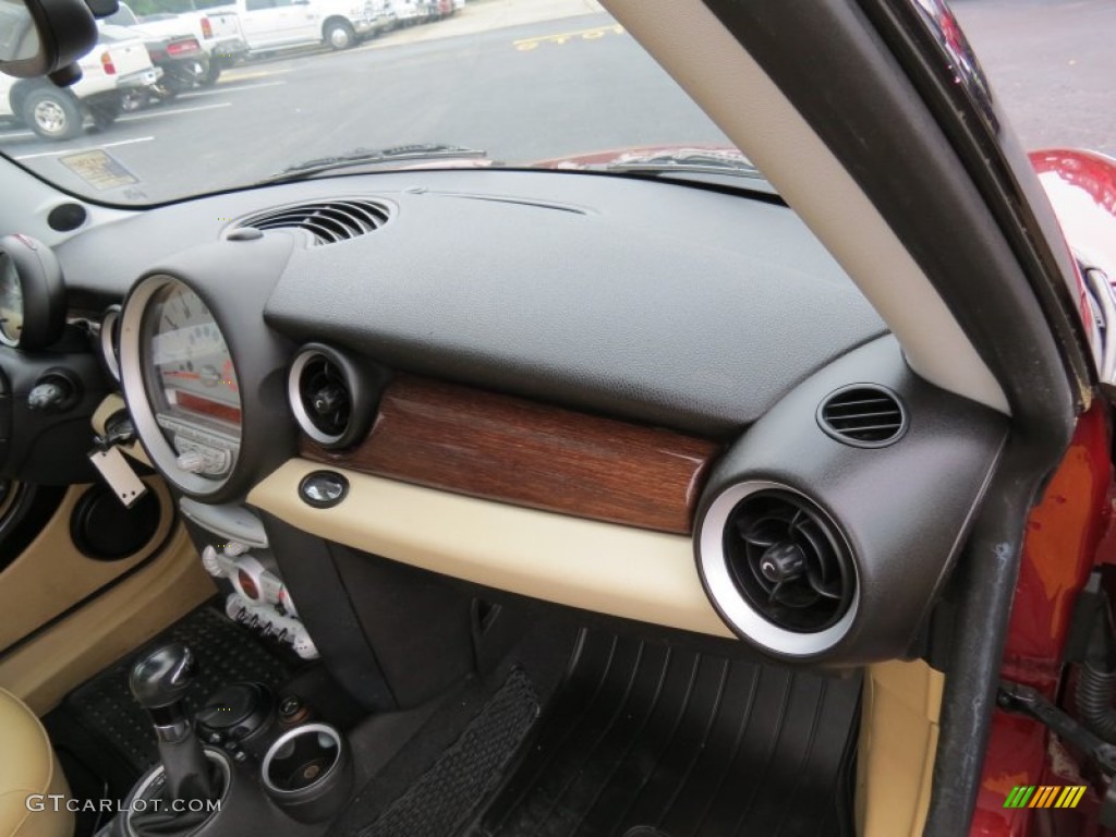 2008 Cooper Clubman - Nightfire Red Metallic / Gravity Tuscan Beige photo #17