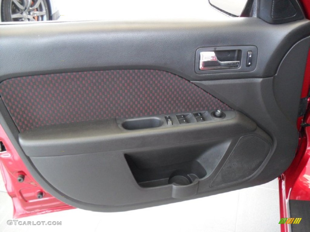 2008 Fusion SEL - Redfire Metallic / Charcoal Black/Red photo #20
