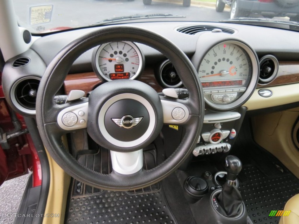2008 Cooper Clubman - Nightfire Red Metallic / Gravity Tuscan Beige photo #18