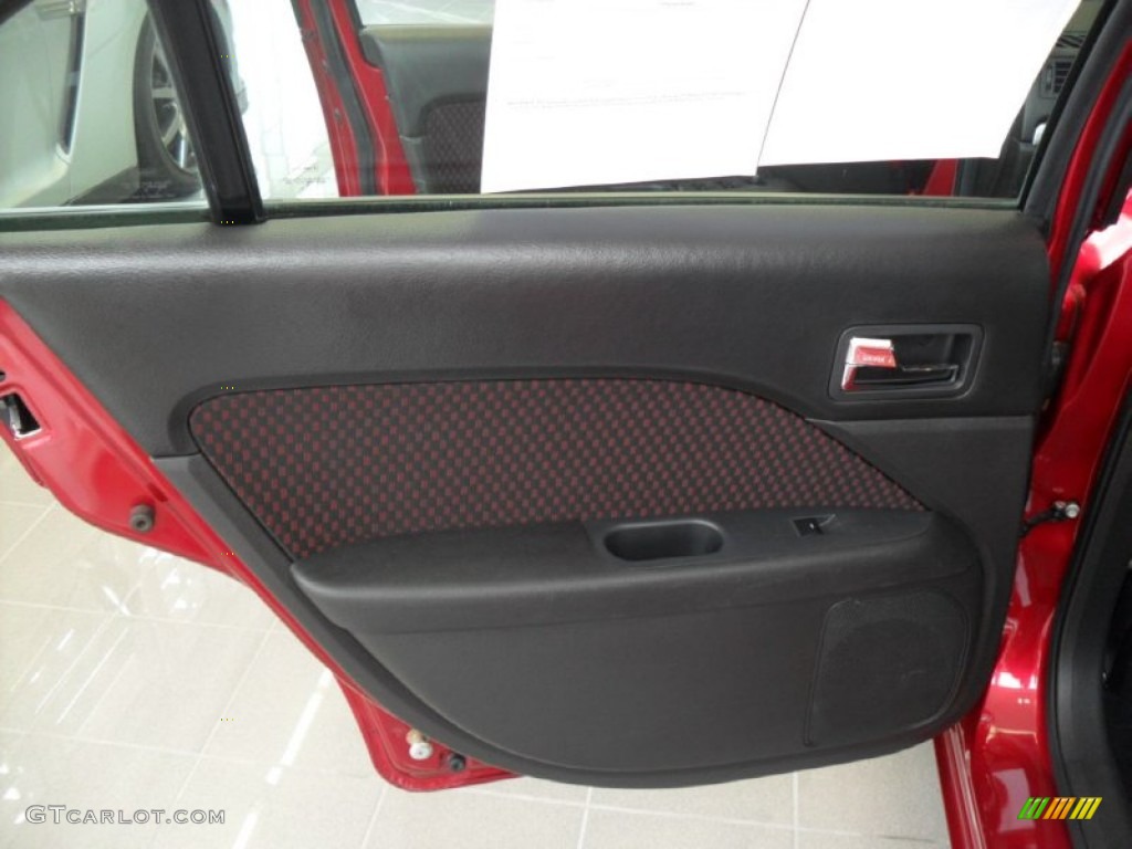 2008 Fusion SEL - Redfire Metallic / Charcoal Black/Red photo #22