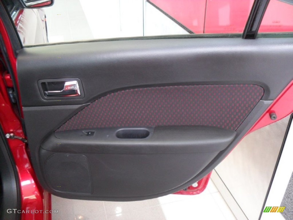 2008 Fusion SEL - Redfire Metallic / Charcoal Black/Red photo #23