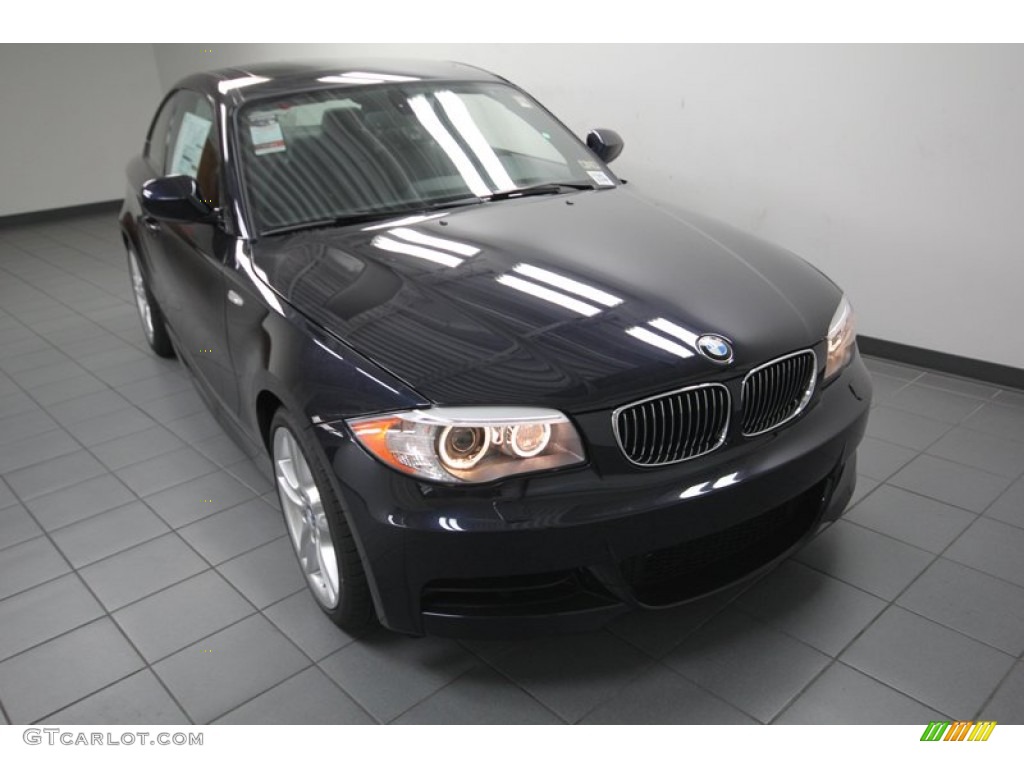 2013 1 Series 135i Coupe - Carbon Black Metallic / Black photo #5